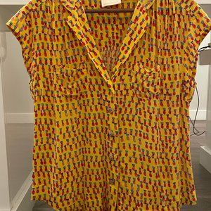 Maeve – Sleeveless Top – Yellow – Size Small